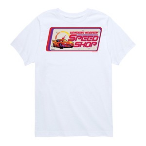 Boys' - Disney - Lightning McQueen's Speed Shop Short Sleeve Graphic T-Shirt - 1 of 4