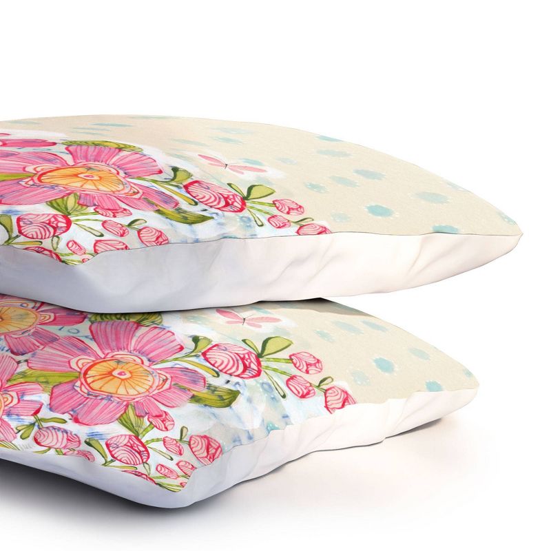 Cori Dantini and then Spring Sprang Lightweight Pillowcase Standard Pink - Deny Designs, 4 of 5