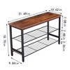 Metal Shoe Rack, Modern 3-Tier Metal Shoe Rack With Wood Top, Shoe Organizer For Closet, Entryway Shoe Bench, Shoe Storage Organizer For Hallway - 4 of 4