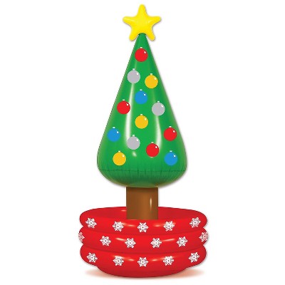 Beistle 4' 8" x 26" Inflatable Christmas Tree Cooler 20020