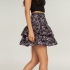 Anna-Kaci Women's Floral Print Tiered Ruffle Mini Skirt with Elastic Waist and Flowy Silhouette - 4 of 4