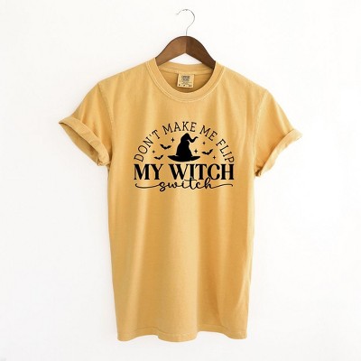 Simply Sage Market Women's Witch Switch Short Sleeve Garment Dyed Tee