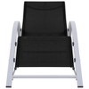 vidaXL Bistro Table Black 15.7"x27.5" Metal - 3 of 4