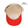 Super Mario Bros Fire Mario White & Red Retro Grandpa Snapback Hat - 3 of 4