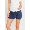 Hello Miz French Terry Over The Belly Lounge Maternity Shorts - 4 of 4