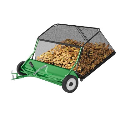 GustoWave 48-Inch Tow-Behind Lawn Sweeper 25 cu. ft. Large Capacity ...