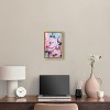 Art Remedy Pink Flowers with Gold Leaves Beach Life Inspired Wall Art Framed - 2 of 4