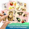 QUOKKA Wooden Puzzles Set for Toddlers 1 2 3 – 4 Set Pegged Puzzles for Kids Ages 2-4 - 3 of 4