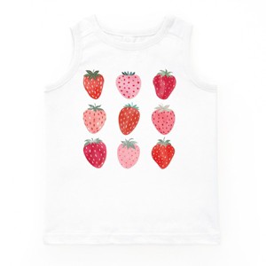 The Juniper Shop Strawberry Watercolor Chart Youth Tank Top - XL - White - 1 of 4