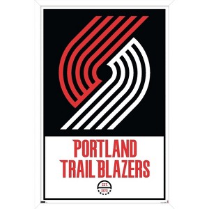 Trends International NBA Portland Trail Blazers - Logo 21 Framed Wall Poster Prints - 1 of 4