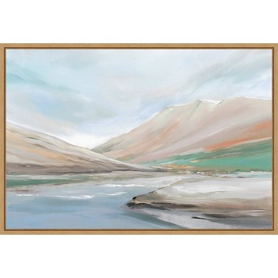 23" x 16" Royal Hills by Isabelle Z Framed Canvas Wall Art - Amanti Art