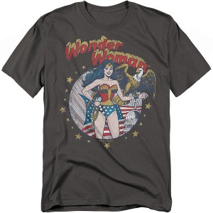 Jla At Your Service Adult T-Shirt - 1 of 4