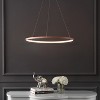 JONATHAN Y Brice Modern Contemporary Metal Round Dimmable Integrated LED Pendant - 3 of 4