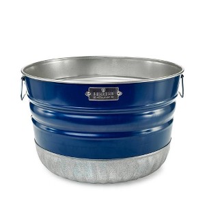 Behrens 35L Galvanized Steel Utility Basket Navy - 1 of 3