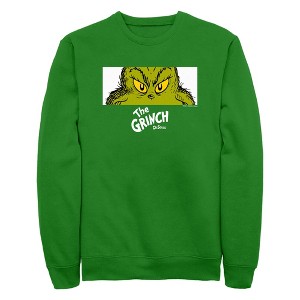 Men's Dr. Seuss Airbrush Grinch Sweatshirt - 1 of 4