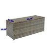 LOVSON Outdoor Storage Box, 113 Gallon Wicker Patio Deck Boxes with Lid, Outdoor Cushion Storage for Kids Toys, Pillows, Towel Grey Wicker - 3 of 4
