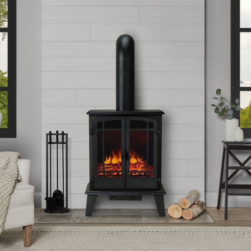 Real Flame Foster Stove Electric Fireplace, 2 of 8