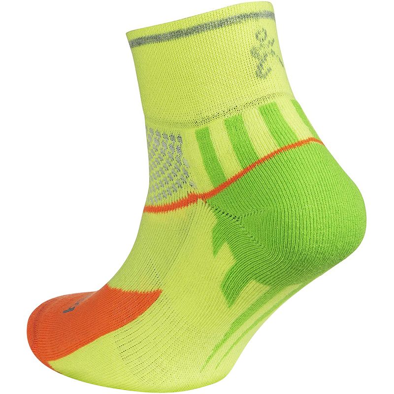 Balega Enduro Reflective Quarter Length Running Socks - Multi-Neon, 2 of 3