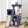 BestMassage Cat Tree 36 Inch Cat Tower Multi-Level Cat Activity Center with Spacious Condos Scratching Posts and Ramp for Indoor Cats - 2 of 4