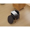 PAGED Modern Round Storage Ottoman with Removable Lid, Foot Stool with Metal Base for Family Room, Bedroom - 2 of 4