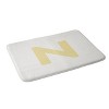 Deny Designs April Lane Art Block Monogram Memory Foam Bath Mat - 2 of 4