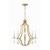 Crystorama Lighting Perry 5 - Light Chandelier in  Antique Gold - 3 of 4