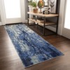 Washable Modern Abstract Rug Non Slip Low Pile Rug Soft Contemporary Throw Floor Cover Foldable Indoor Carpet for Living Room Bedroom - 4 of 4
