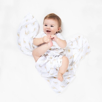 Natural History Cotton Muslin Swaddle Blankets Set - 44" x 44"