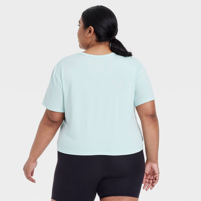 Women's Essential Crewneck Short Sleeve Top - All In Motion™, 2 of 7