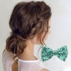 Unique Bargains Elegant Sequins Bow Hair Clip 1 Pc - 2 of 4