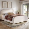 Christopher Knight Home Olga Modern Linen Upholstered Bed Frame with Curved Headboard - 2 of 4