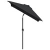 vidaXL Garden Parasol Black Polyester, Steel 118.1x78.7 in Tiltable - 3 of 4