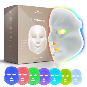 Project E Beauty LightAura LED Mask | 7 Colors Led Face Mask Light Therapy | Red Light Therapy for Face | Anti-aging Anti-Acne |Facial |Skincare - 1 of 4