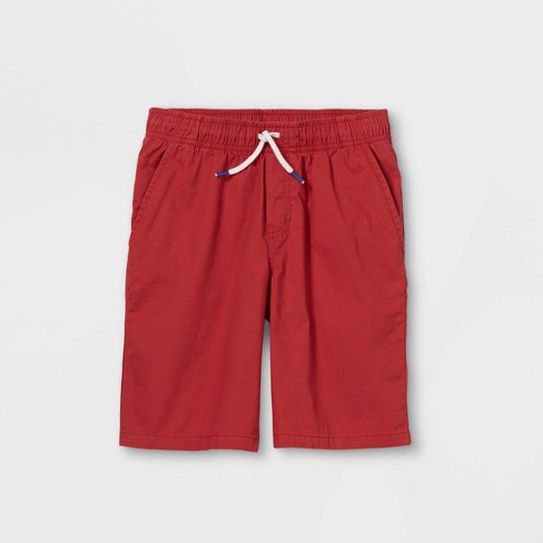 Boys' Playwear 'at The Knee' Pull-on Shorts - Cat & Jack™ Red M : Target