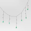 20ct LED Spiders with Diecuts Plastic Blow Mold Halloween Indoor Outdoor Novelty Icicle String Lights Green/Black - Hyde and EEK! Boutique™ - 3 of 4
