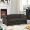 LAOTIES Elevated Dog Sofa Bed for Small And Medium Dogs,Modern Linen Pet Couch with Durable Frame And Cushion - 2 of 4