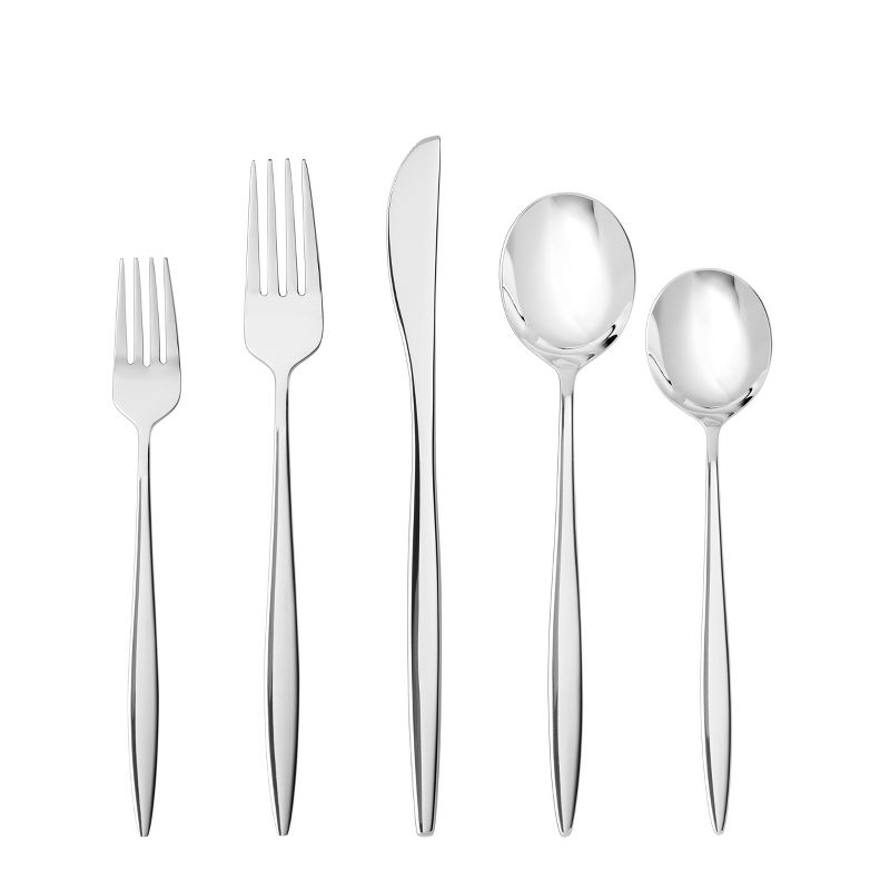 20pc Stainless Steel Constantin Silverware Set - Fortessa Tableware Solutions, 1 of 4