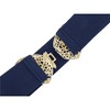 INSPIRE CHIC Women's Gold Butterfly Stretchy Vintage Elegant Elastic Waistband Belts 1 Pc - 3 of 4