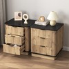 HDZNVF Multi-Functional Three-Drawer MDF Nightstand - 4 of 4