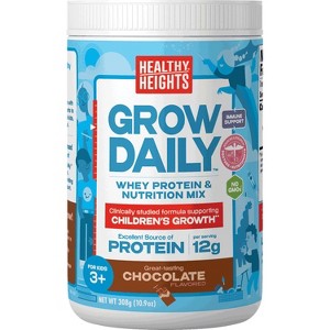 Healthy Heights Grow Daily 3+ Shake Mix Powder, 12g Protein, 10.9oz - 1 of 4