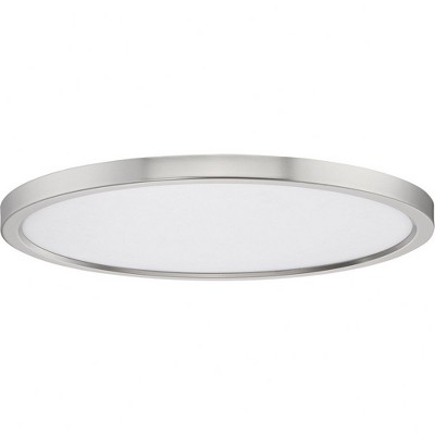 20" Brushed Nickel LED Flush Mount Ceiling Light