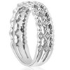 Pompeii3 1/8ct Vintage Diamond Stackable Wedding Ring 14k White Gold - 2 of 4