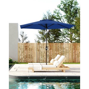 7.5ft Navy Blue Patio Umbrella with Tilt Crank - UV Protection & Waterproof for Outdoor Use - 1 of 4