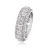 Ross-Simons 3.10 ct. t.w. CZ Eternity Band in Sterling Silver - 3 of 4