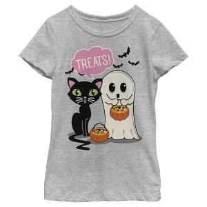 Girl's Lost Gods Halloween Treat Friends T-Shirt - 1 of 4