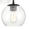 Possini Euro Design Black Pendant Chandelier 19 1/2" Wide Modern Clear Glass 5-Light Fixture for Dining Room Living House Home Foyer Kitchen Island - 3 of 4