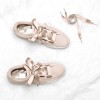 Elerevyo Women's Satin Flat Ribbon Shoelaces Sneakers Canvas Shoestrings 2 Pairs - 4 of 4
