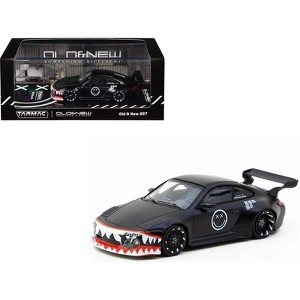 Old & New 997 Matt Black with Graphics "Hobby64" Series 1/64 Diecast Model Car by Tarmac Works - 1 of 3
