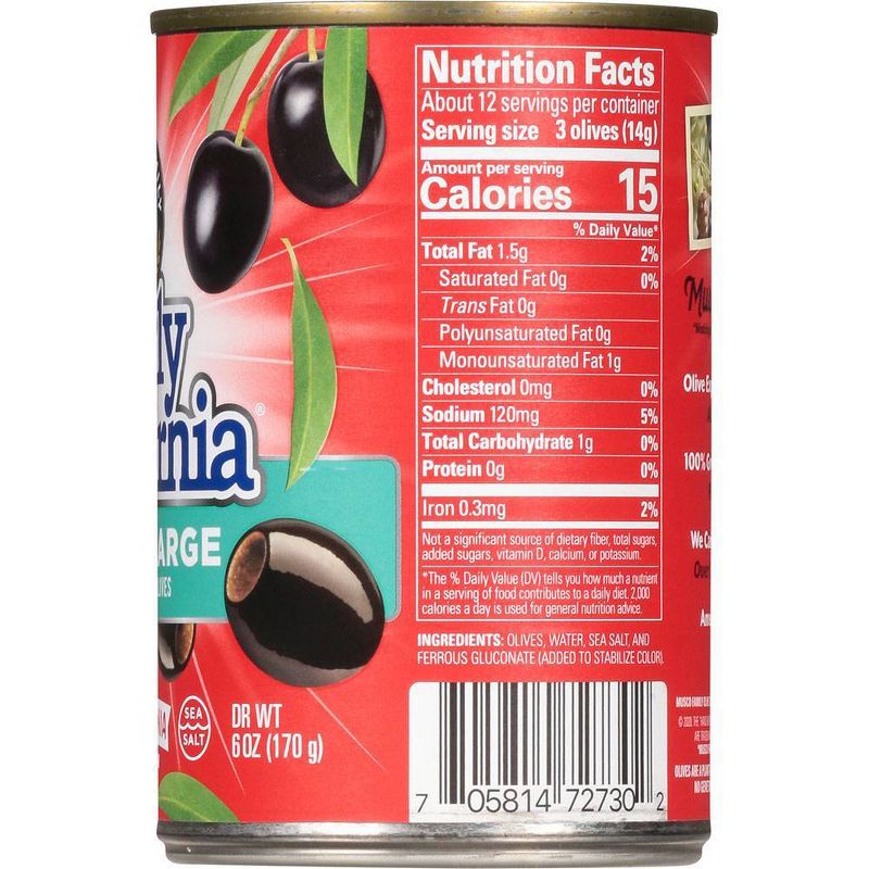 Early California Extra Large Pitted Ripe Olives - 6oz, 3 of 10