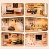 ROBOTIME Wooden Dollhouse Shopping Mall 28", 50+ Accessories Toy Gift for Girl 3+, White, 24"*9.05"*28.3" - 3 of 4
